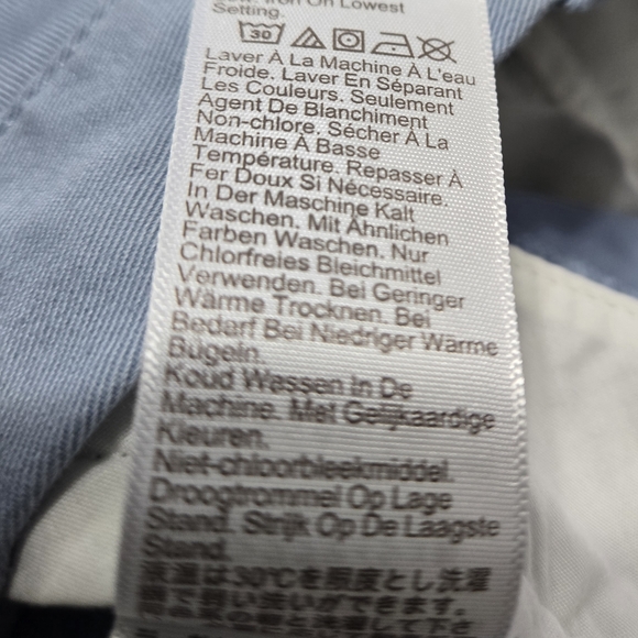 J.CREW Flex Straight Cotton Twill Light Blue Men's Casual Pants 36x32 - Picture 6 of 6